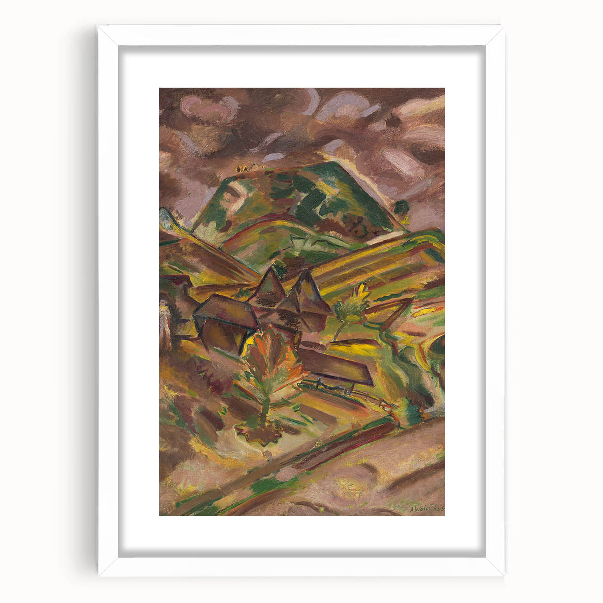 Expressionist Art: From Lužna by Arnold Peter Weisz-Kubínčan Print