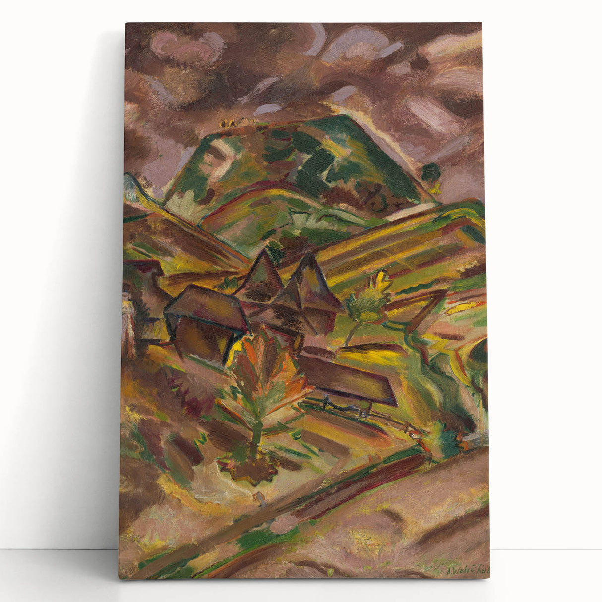 Expressionist Art: From Lužna by Arnold Peter Weisz-Kubínčan Print