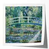 Claude Monet's Water Lilies and Japanese Bridge - Impressionist Garden Art