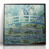 Claude Monet's Water Lilies and Japanese Bridge - Impressionist Garden Art