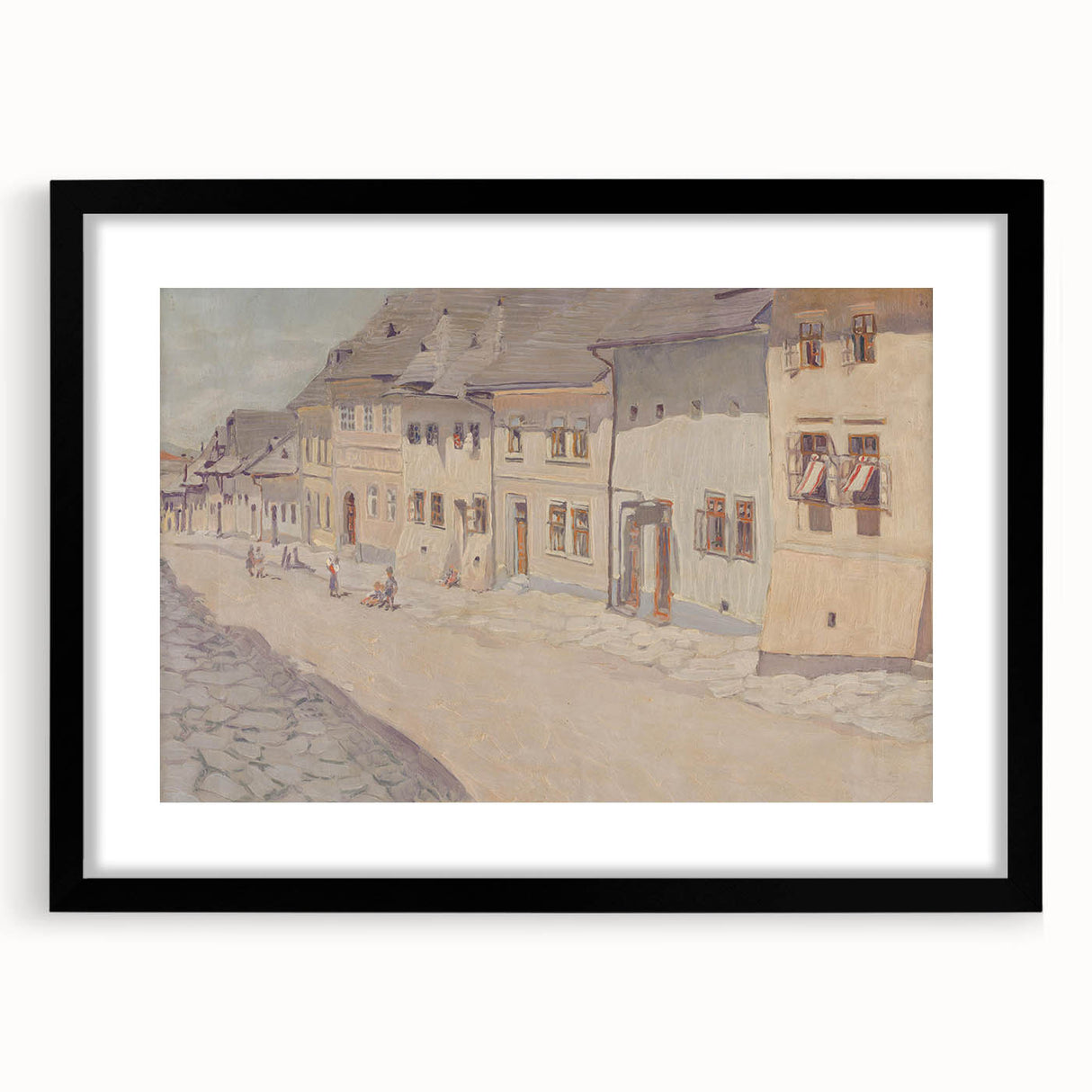 Modern Wall Art - Historic Levoča Street Scene - Contemporary Decor