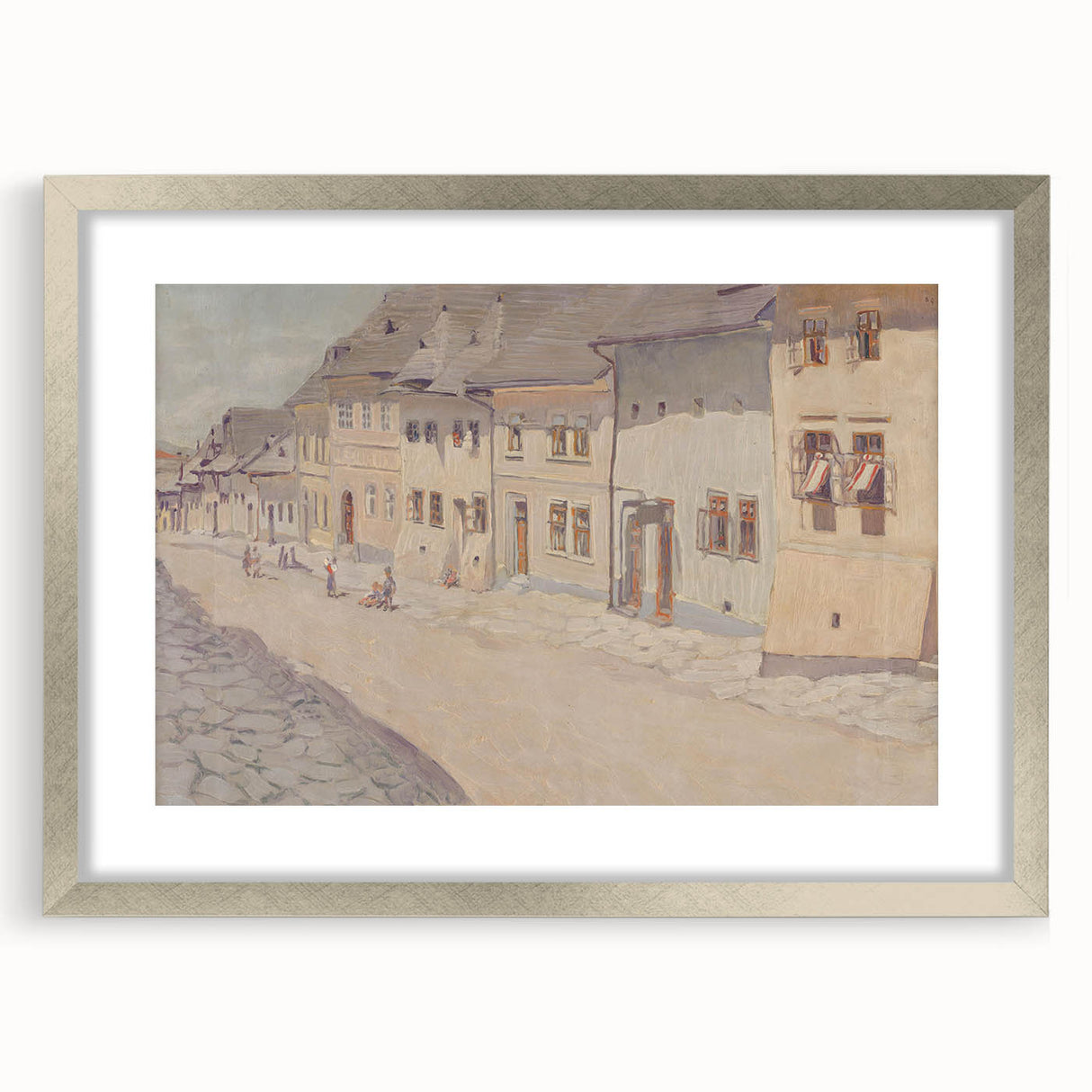 Modern Wall Art - Historic Levoča Street Scene - Contemporary Decor