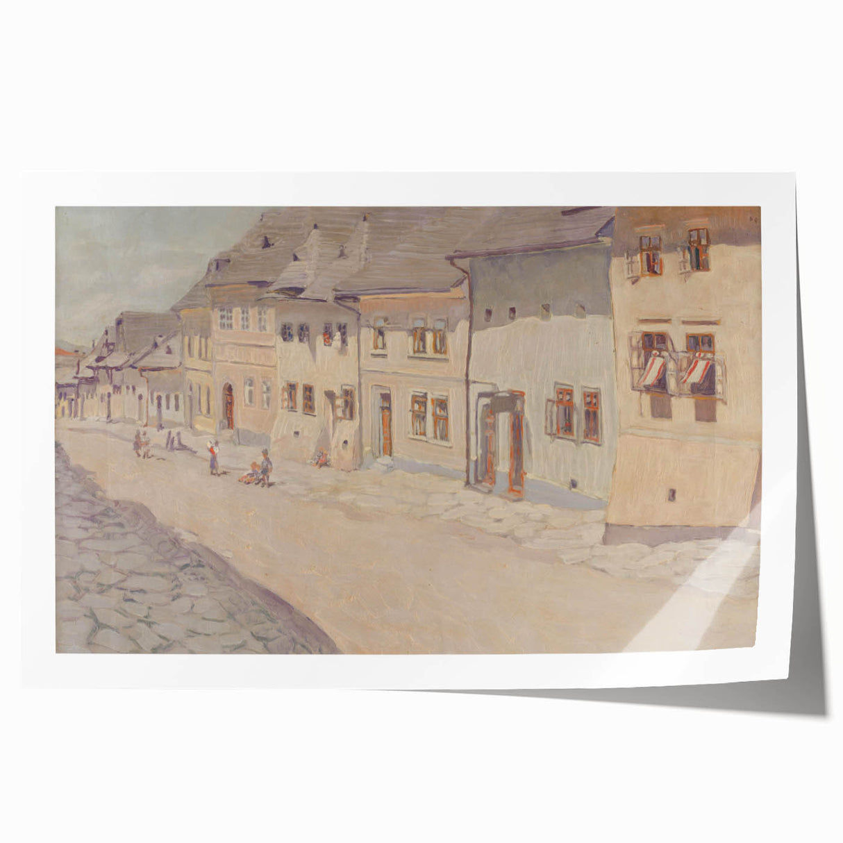 Modern Wall Art - Historic Levoča Street Scene - Contemporary Decor