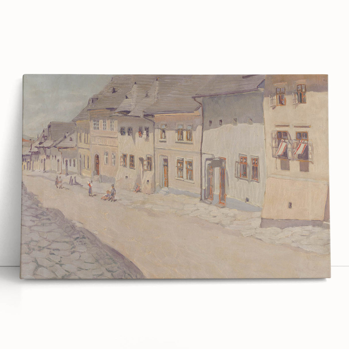 Modern Wall Art - Historic Levoča Street Scene - Contemporary Decor
