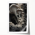 Extra large rolled canvas print featuring close-up floral elements in natural hues, ideal for dining room wall art.
