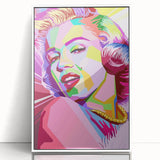 Vibrant Pop Art Wall Art – Colorful Monroe Canvas Print