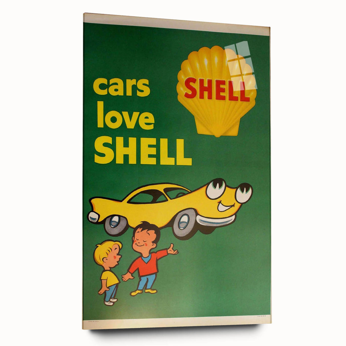 Retro Shell Ad Wall Art - Vintage Prints for Car Enthusiasts