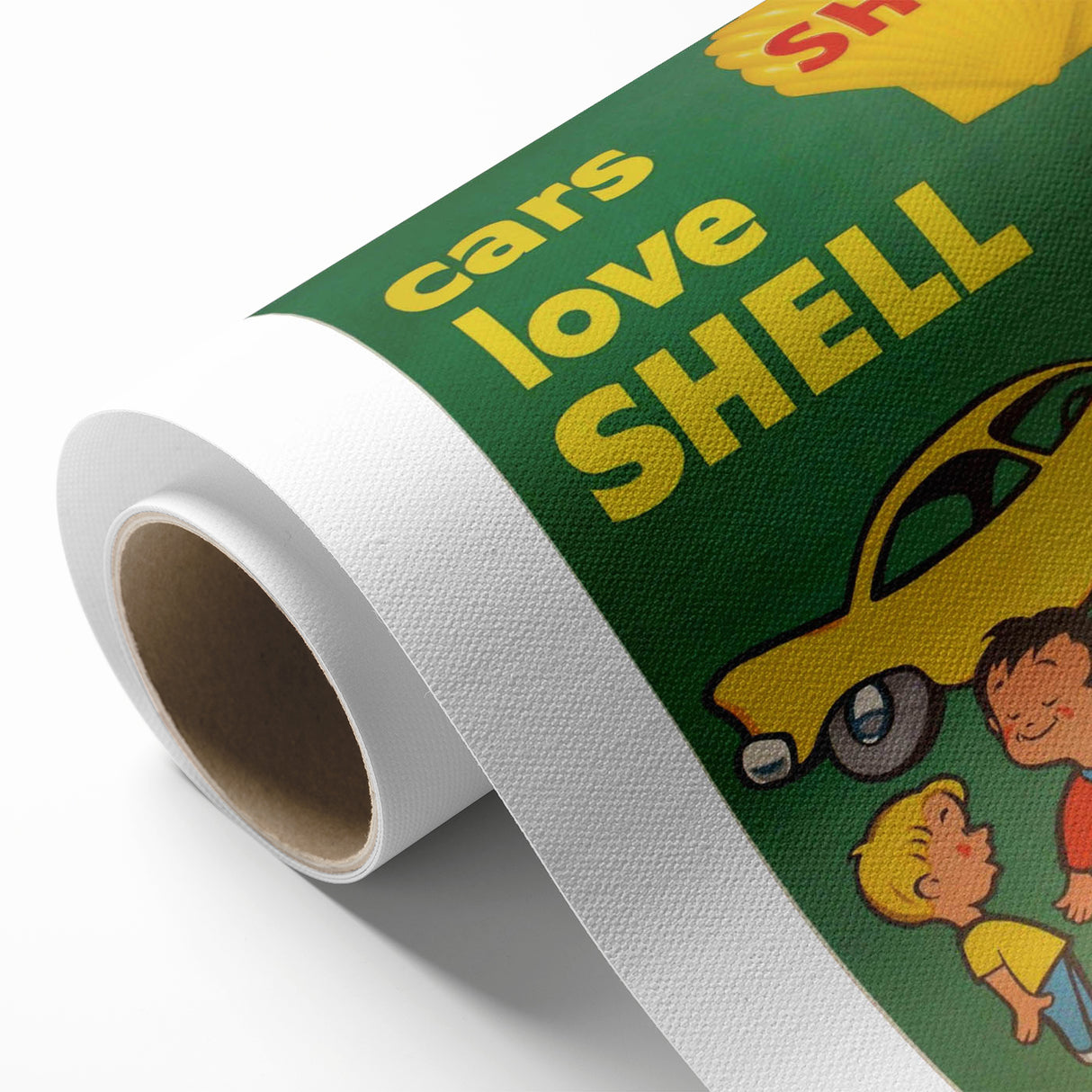 Retro Shell Ad Wall Art - Vintage Prints for Car Enthusiasts