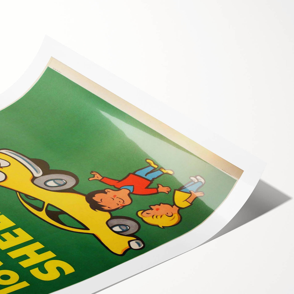 Retro Shell Ad Wall Art - Vintage Prints for Car Enthusiasts