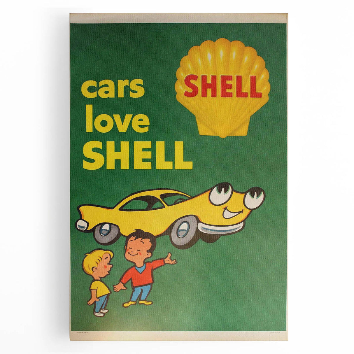 Retro Shell Ad Wall Art - Vintage Prints for Car Enthusiasts