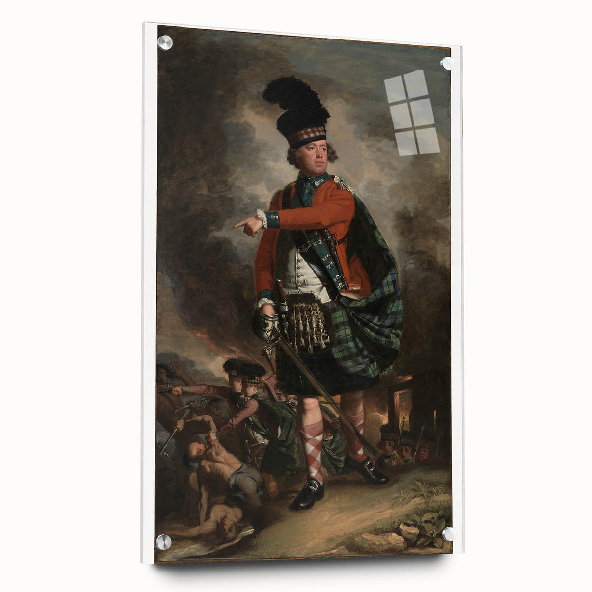 Portrait of Hugh Montgomerie Realism Art Print - Copley Historical Canvas