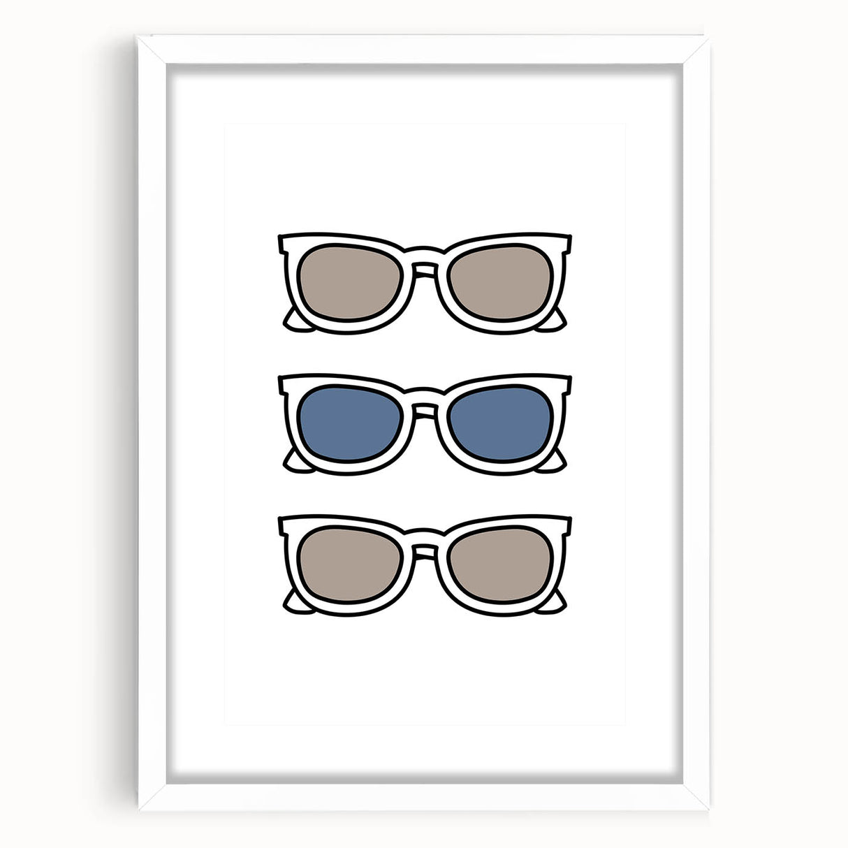 Cool Sunglasses Trio – Boys Trendy Wall Art