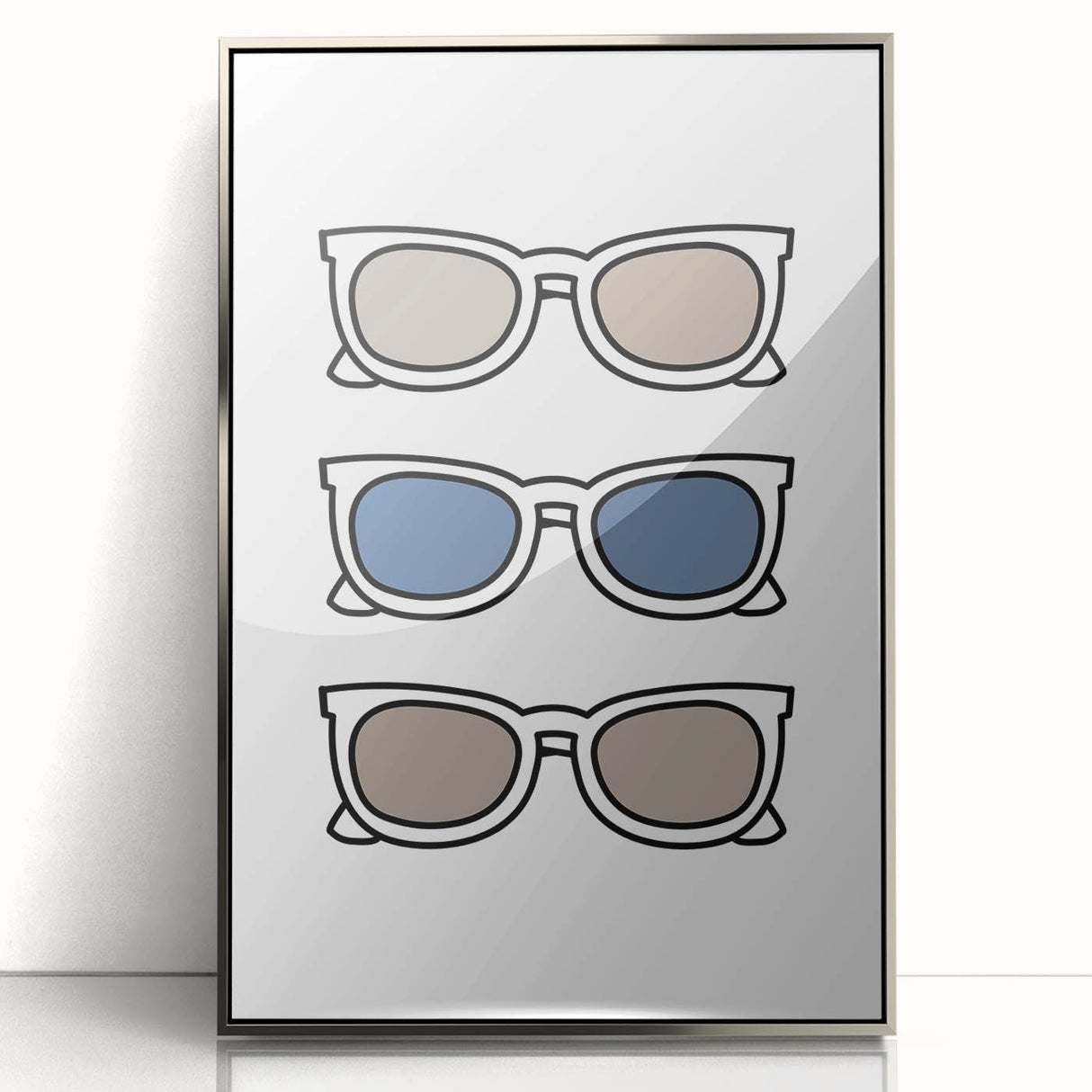 Cool Sunglasses Trio – Boys Trendy Wall Art