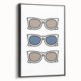 Cool Sunglasses Trio – Boys Trendy Wall Art