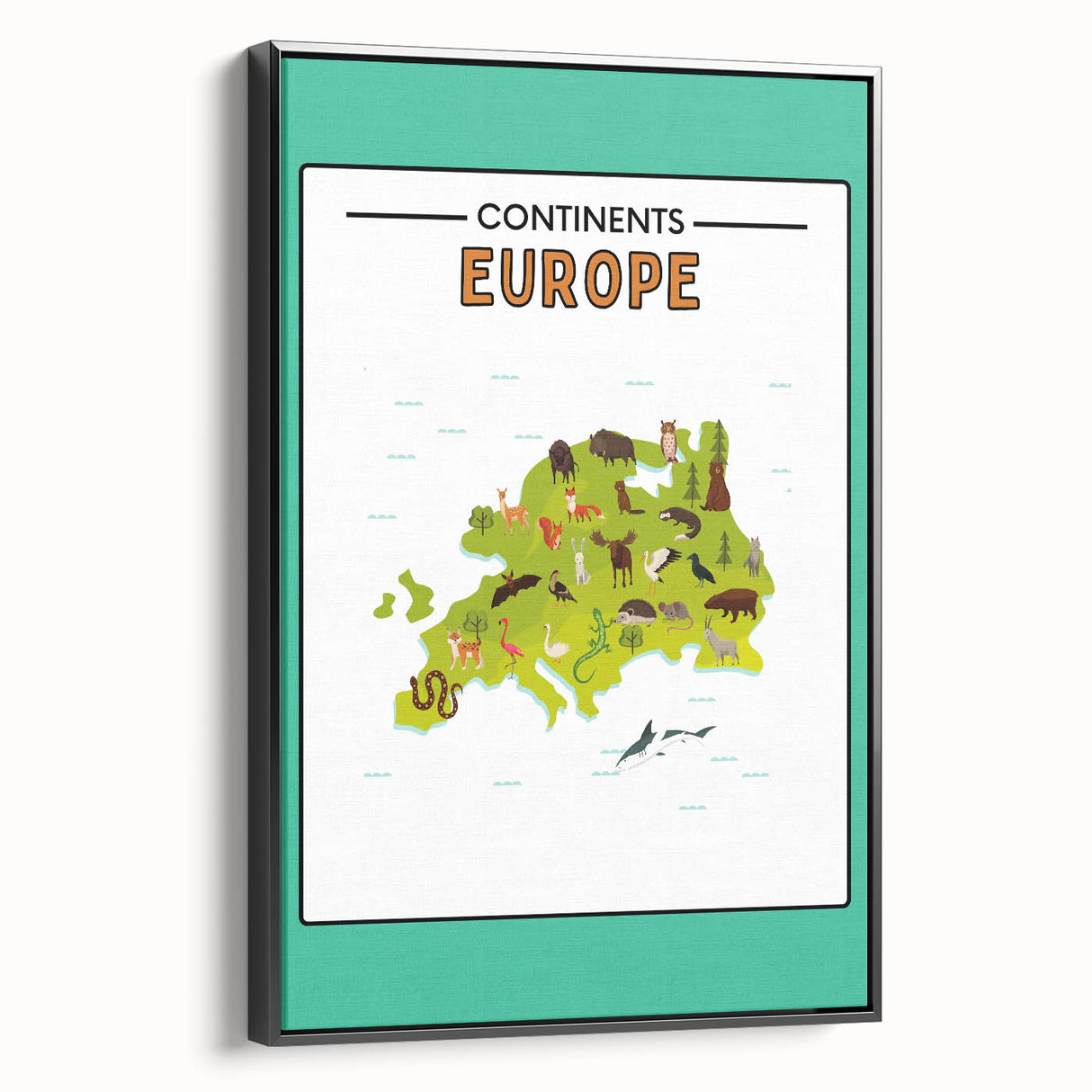 Classroom Educational Posters – Australia Map Learning Print