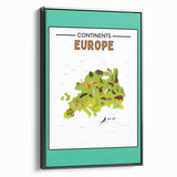 Classroom Educational Posters – Australia Map Learning Print