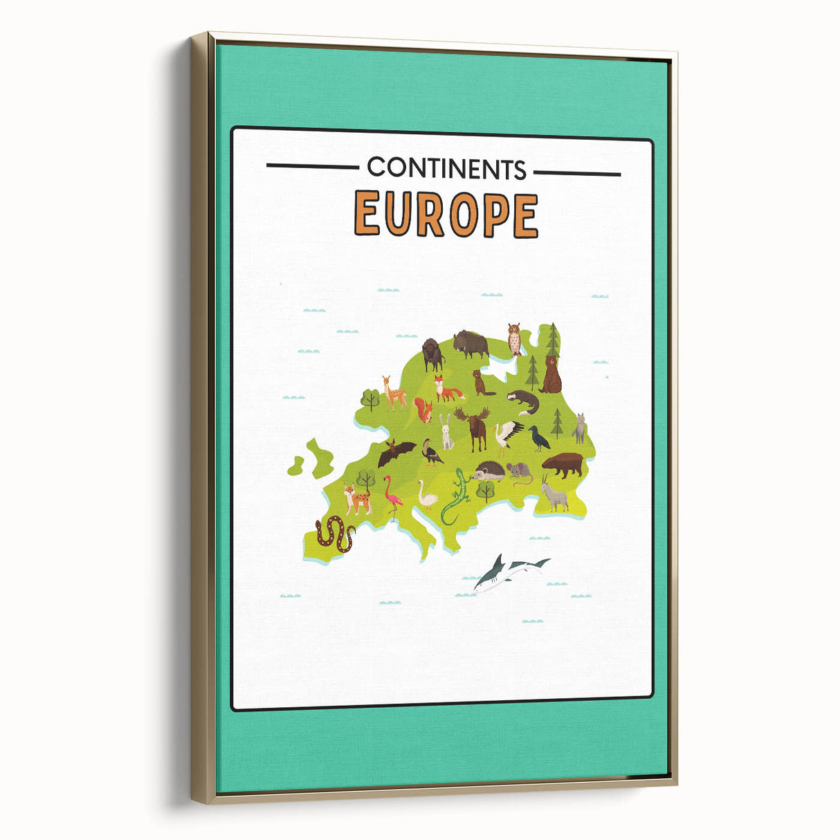 Classroom Educational Posters – Australia Map Learning Print