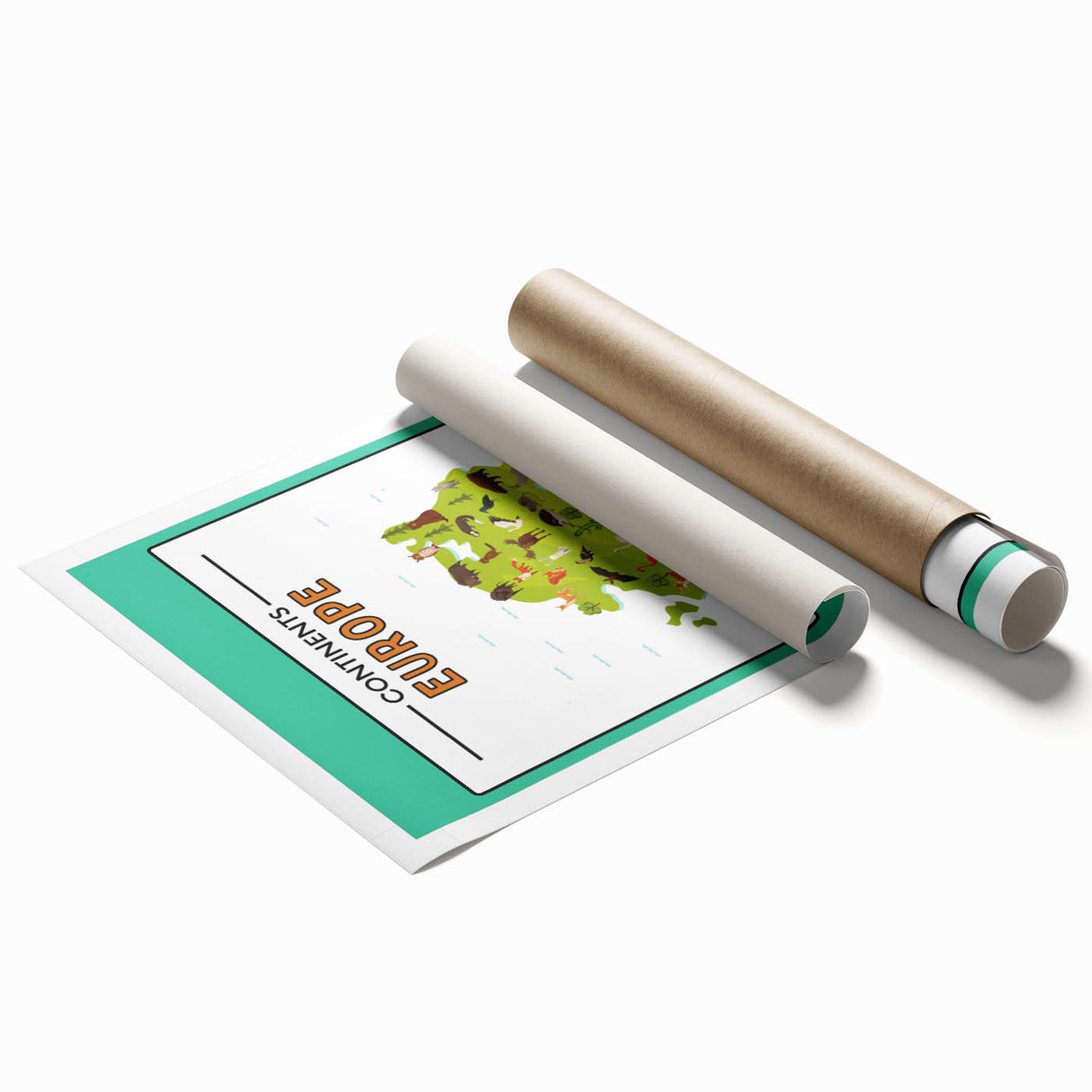 Classroom Educational Posters – Australia Map Learning Print