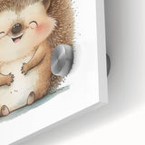 Smiling Hedgehog Nursery Wall Art - Framed Baby Room Print