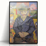 Large abstract wall art print in mid-century modernist style.