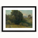 Modern Wall Art - Serene Valley Landscape with Lush Greens