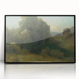 Modern Wall Art - Serene Valley Landscape with Lush Greens