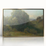 Modern Wall Art - Serene Valley Landscape with Lush Greens
