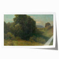Modern Wall Art - Serene Valley Landscape with Lush Greens