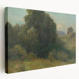 Modern Wall Art - Serene Valley Landscape with Lush Greens