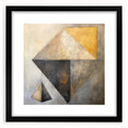 Abstract strokes wall art featuring bold black and white colors in a sleek frame with a mat, ideal for modern home decor and artistic interiors.