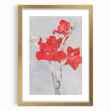 Modern Wall Art - Piet Mondrian’s Red Gladioli Print