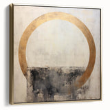 Framed abstract strokes wall art featuring a blend of silver and gold hues, adding a modern touch to home decor. Perfect for stylish interiors and creative spaces.