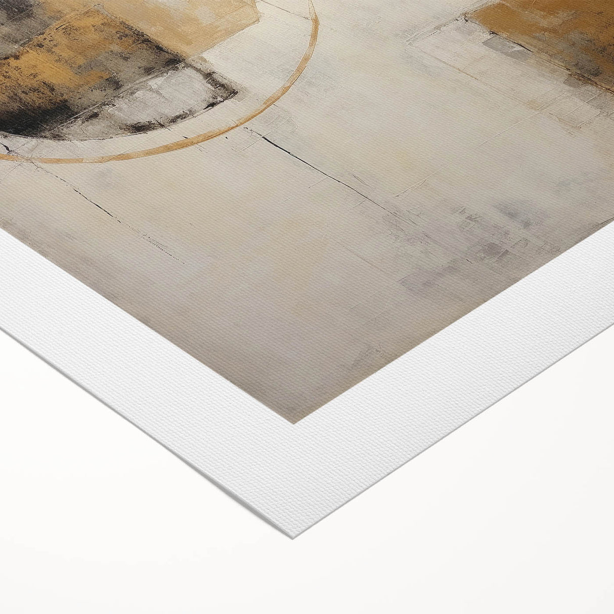 Abstract strokes wall art on rolled canvas, featuring vibrant colors and dynamic patterns, ideal for modern home decor, elegantly packaged in a protective tube.