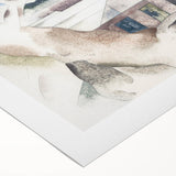 Modern Wall Art - Abstract Landscape with Tree and House