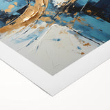 Vibrant abstract strokes wall art on rolled canvas, showcasing rich colors and dynamic patterns, perfect for modern home decor. Ideal for enhancing interior spaces.