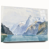 Modern Wall Art - Serene Alpine Landscape with Tranquil Waters