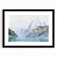 Modern Wall Art - Serene Alpine Landscape with Tranquil Waters