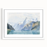 Modern Wall Art - Serene Alpine Landscape with Tranquil Waters