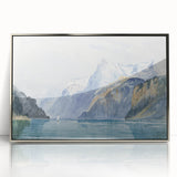 Modern Wall Art - Serene Alpine Landscape with Tranquil Waters