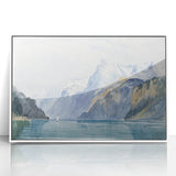 Modern Wall Art - Serene Alpine Landscape with Tranquil Waters