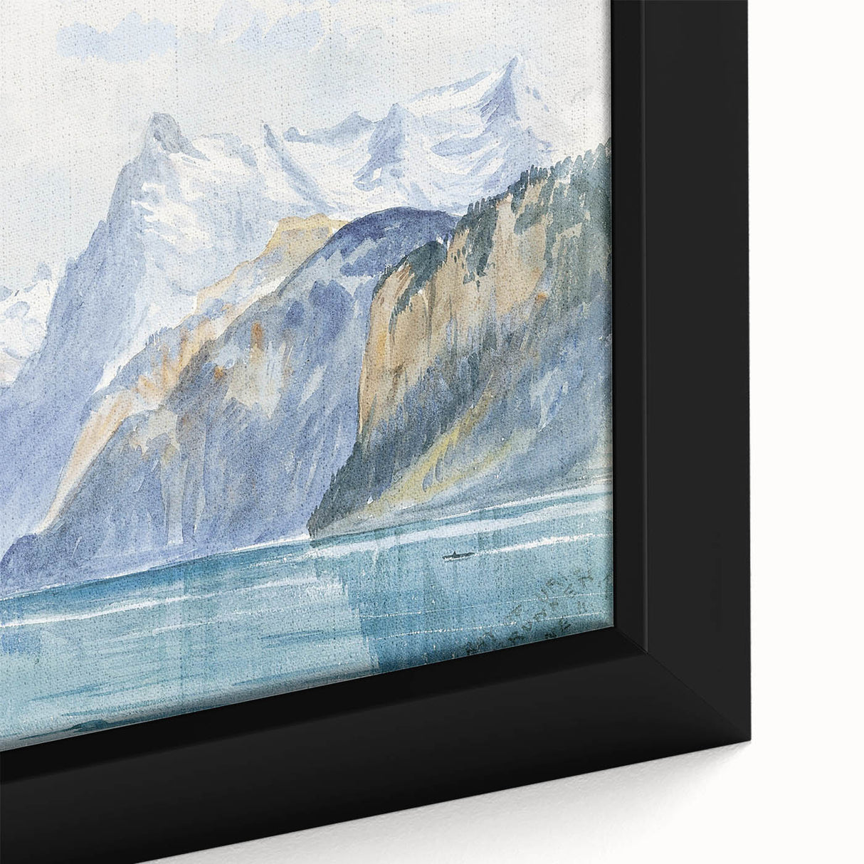 Modern Wall Art - Serene Alpine Landscape with Tranquil Waters
