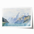 Modern Wall Art - Serene Alpine Landscape with Tranquil Waters