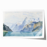 Modern Wall Art - Serene Alpine Landscape with Tranquil Waters