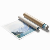 Modern Wall Art - Serene Alpine Landscape with Tranquil Waters