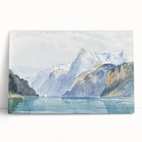 Modern Wall Art - Serene Alpine Landscape with Tranquil Waters