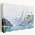 Modern Wall Art - Serene Alpine Landscape with Tranquil Waters