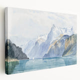 Modern Wall Art - Serene Alpine Landscape with Tranquil Waters