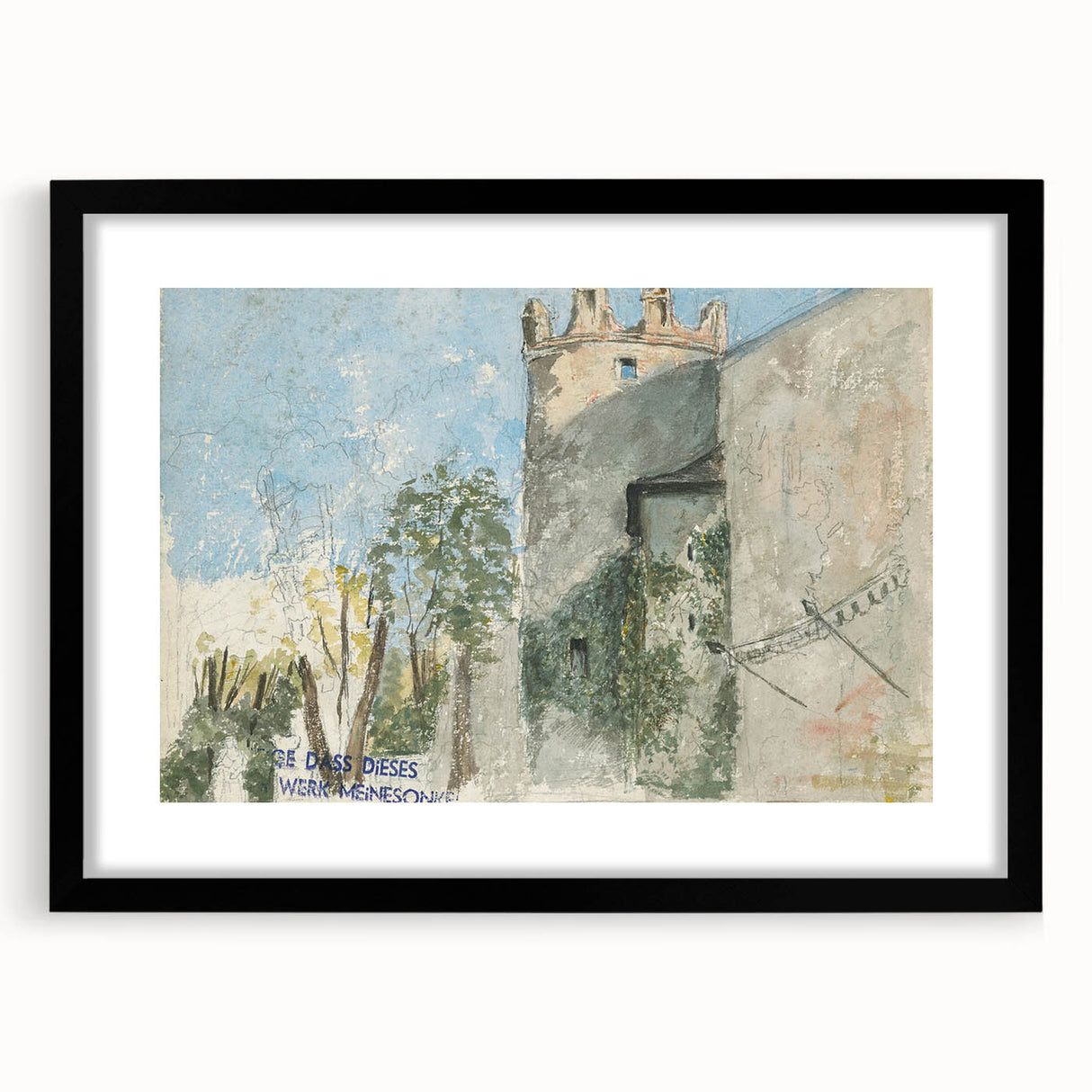 Modern Wall Art - Mansion Study with Rustic Charm