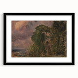 Romanticism Art: A View at Hampstead with Stormy Weather