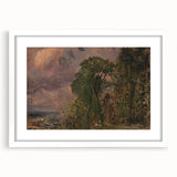 Romanticism Art: A View at Hampstead with Stormy Weather